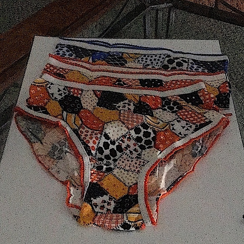 NWT vintage bundled 3 multicoloured bikini panties in original packaging